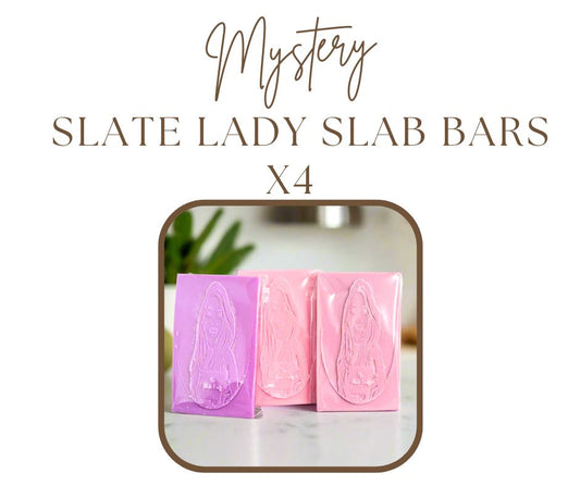 4 Slate Lady Slab Bars 100g each  - Monthly Subscription